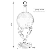 Love Crystal Decanter, For Wine & Whiskey The Wine Savant - 12" Tall