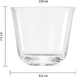 Vintage Crystal Lowball Tumbler Glasses, Set of 2 (5 OZ)