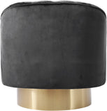 Farrah Modern Accent Chair with Plush Upholstery and Sleek Chrome Base for Stylish Living Spaces