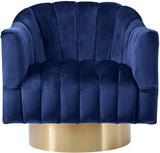 Farrah Modern Accent Chair with Plush Upholstery and Sleek Chrome Base for Stylish Living Spaces