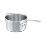 Mauviel M'COOK 5-Ply Sauce Pan With Helper Handle, Cast Stainless Steel Handle