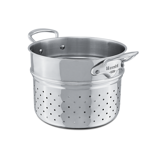 Mauviel Pasta Insert With Cast Stainless Steel Handle, 9.4-in
