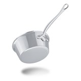 Mauviel M'COOK 5-Ply Splayed Saute Pan With Lid, Cast Stainless Steel Handle, 1.9-Qt