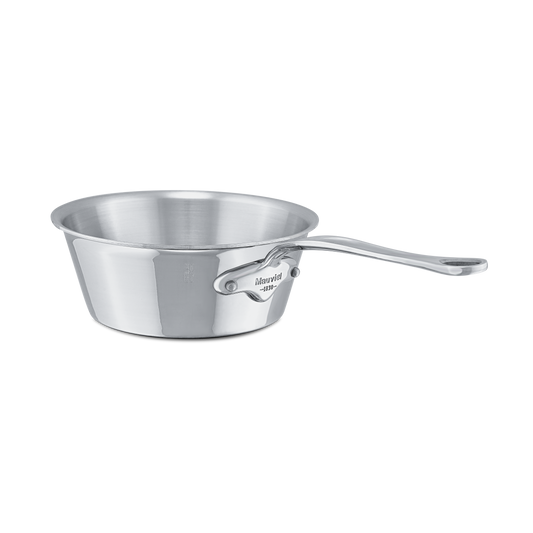 Mauviel M'COOK 5-Ply Splayed Saute Pan With Cast Stainless Steel Handle