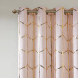 Metallic (Max Blackout) Window Panel, Pink/Gold