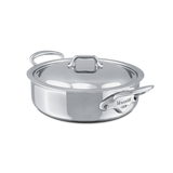 Mauviel M'COOK 5-Ply Rondeau With Lid, Cast Stainless Steel Handle