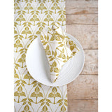 French Home Set of 4 Orchid Napkins - Chartreuse