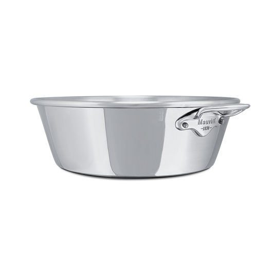 Mauviel M'PASSION Stainless Steel Jam Pan With Stainless Steel Handles, 10.5-Qt