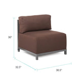 Axis Chair Sterling Chocolate Titanium Frame
