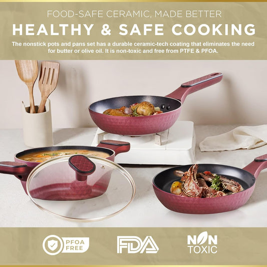 Moss & Stone 4-Piece Nonstick Cookware Set