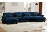 CLOUDIES 173" 4 Seater Sofa with 2 Ottomans