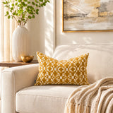 Rhombus Mustard 14x24 Pillow