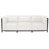 Axis Corner Chair Avanti White Titanium Frame