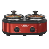 Royalcraft Double Slow Cooker, 2 Pot Small Mini Crock Buffet