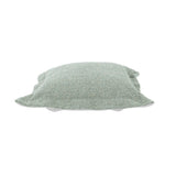 Patio Scroll Puff Ottoman Cover & Cushion- Alicante Breeze