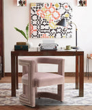 Blair Contemporary Barrel Accent Chair - Plush Cushion Support and Stylish Modern Design for Any Space