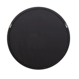 Varsha Round Oversized Beaded Mirror in Glossy Navy