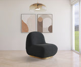 Liam Contemporary Accent Chair with Gold Metal Base - Stylish Comfort for Any Room Decor