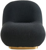 Liam Contemporary Accent Chair with Gold Metal Base - Stylish Comfort for Any Room Decor