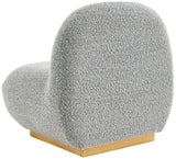 Liam Contemporary Accent Chair with Gold Metal Base - Stylish Comfort for Any Room Decor