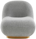 Liam Contemporary Accent Chair with Gold Metal Base - Stylish Comfort for Any Room Decor
