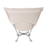 Patio Scroll Puff Chair Seascape Moss Titanium Frame