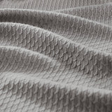 All-Season Egyptian Cotton Woven Bedding Blanket, Grey