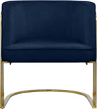 Rays Luxe Velvet Accent Chair with Brushed Gold Legs - Stylish Contemporary Seating for Any Room