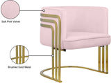Rays Luxe Velvet Accent Chair with Brushed Gold Legs - Stylish Contemporary Seating for Any Room