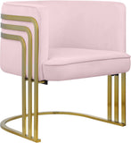Rays Luxe Velvet Accent Chair with Brushed Gold Legs - Stylish Contemporary Seating for Any Room