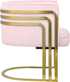 Rays Luxe Velvet Accent Chair with Brushed Gold Legs - Stylish Contemporary Seating for Any Room