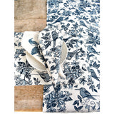 French Home Set of 4 Honeysuckle Placemats - Indigo
