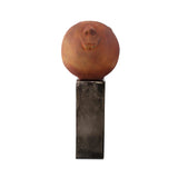 Mr. Wilfred Terra Cotta Sculpture on Aluminum Pillar