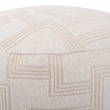 Indoor/Outdoor Pouf Tall Syros Natural
