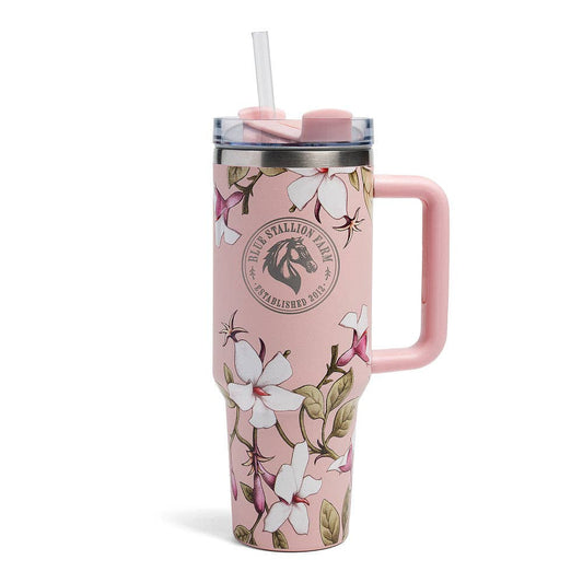 Blue Stallion Pink Jasmine Joy Tumbler 40oz