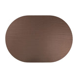 Strata Leather Bronze Placemat - Oval 13.3x16.5"- Set of 4