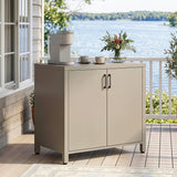Outdoor Aluminum Double-Door Cabinet – Rust-Proof