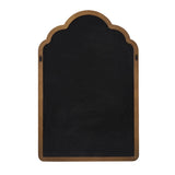 Scalloped Wood Framed Wall Mirror, Brown