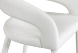 Destiny Contemporary Stool - Luxurious Velvet Upholstery with Elegant Gold Tipped Legs for Comfort