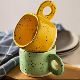 300ml Ring Handle Ceramic Coffee Tea Mug