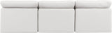 Indulge - Faux Leather 3 Seat Modular Armless Sofa