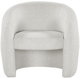 Acadia Boucle Fabric Accent Chair - Plush Comfort with Contemporary Rounded Back Design for Any Room