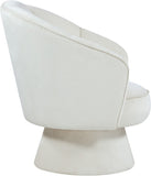 Swanson Velvet Accent Chair - Luxurious Swivel Design with Deep Tufted Back for Contemporary Style