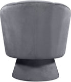 Swanson Velvet Accent Chair - Luxurious Swivel Design with Deep Tufted Back for Contemporary Style