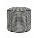 Furley Navy Tall Pouf