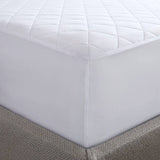 Waterproof Mattress Pad with Polyester Fill, White