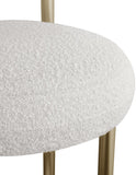 Bordeaux Contemporary Stool Set of 2 - Stylish Iron Frame with Luxurious Boucle Upholstery