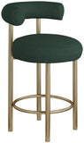 Bordeaux Contemporary Stool Set of 2 - Stylish Iron Frame with Luxurious Boucle Upholstery