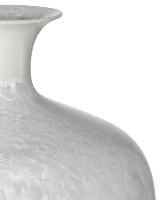 Crystalline White Vase
