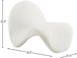 Theodore Faux Shearling Accent Chair - Elegant Contemporary Design for Living Room or Bedroom
